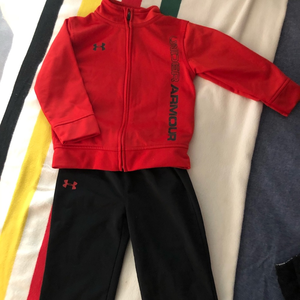 Under Armour zip up with pants